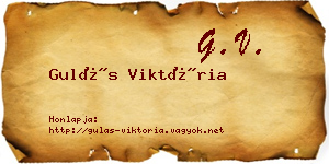 Gulás Viktória névjegykártya